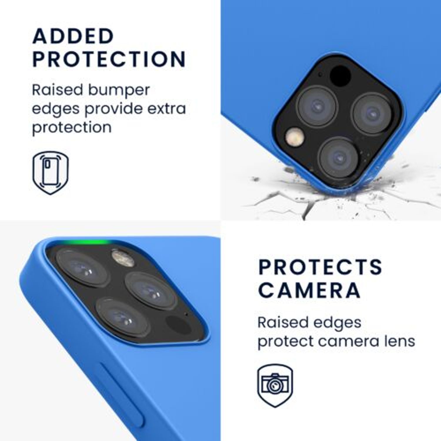 Husa pentru Apple iPhone 12/iPhone 12 Pro, Silicon, Albastru, 52641.189 fotografia produsului View 4 L
