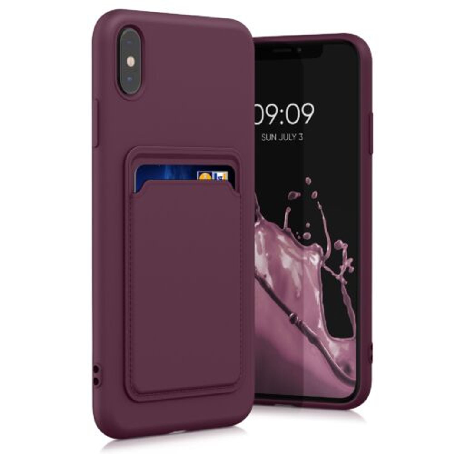 Husa pentru Apple iPhone XS Max, Silicon, Violet, 55121.190, Kwmobile fotografia produsului View 2 L