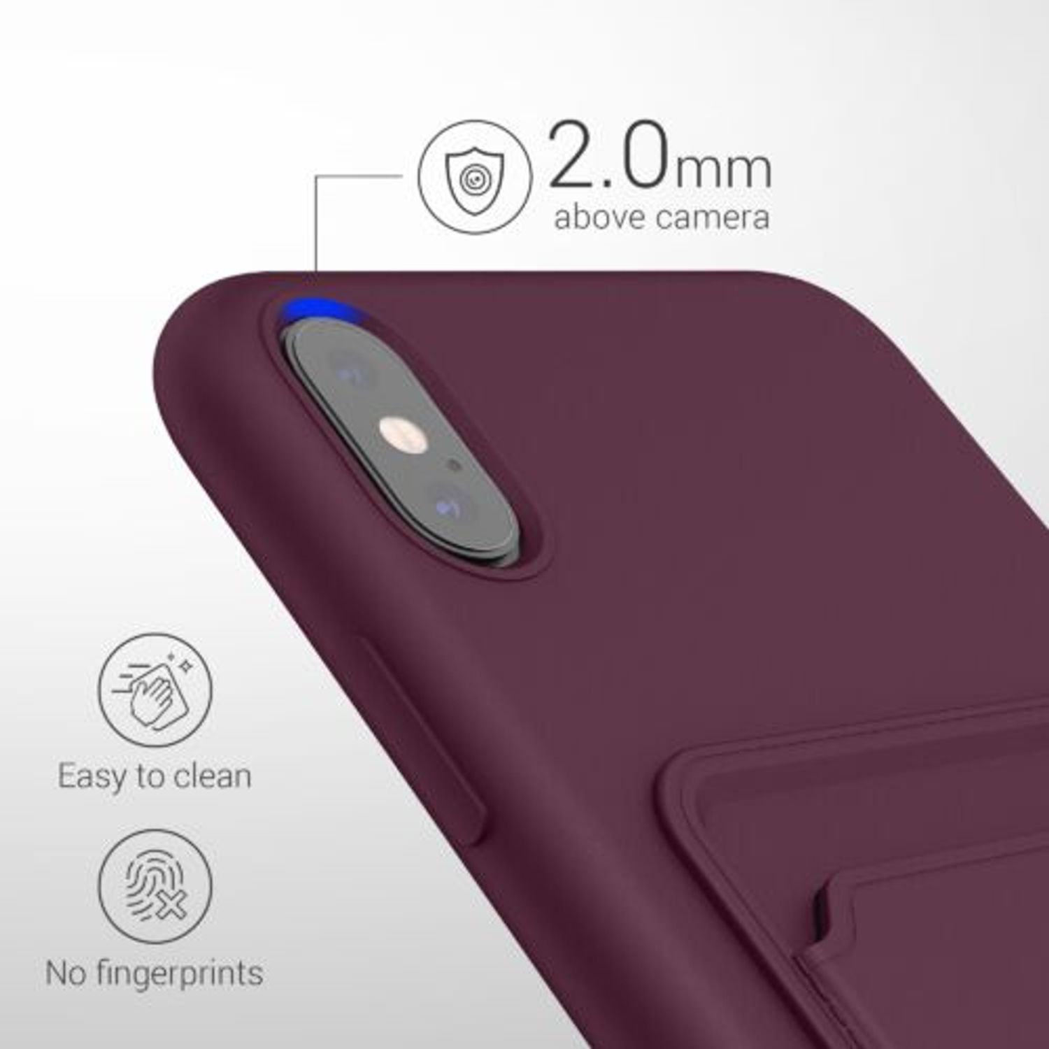 Husa pentru Apple iPhone XS Max, Silicon, Violet, 55121.190, Kwmobile fotografia produsului View 4 L