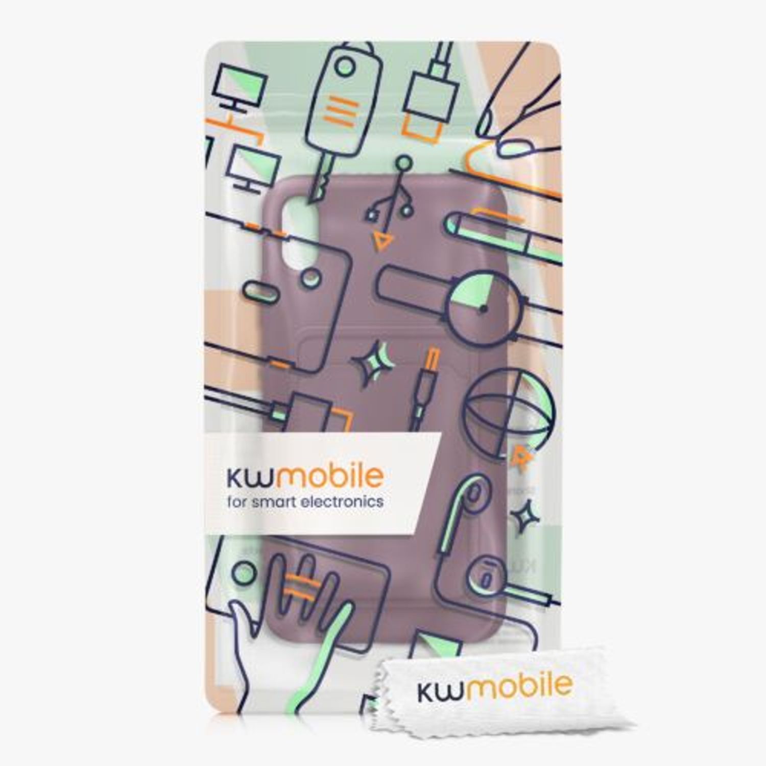Husa pentru Apple iPhone XS Max, Silicon, Violet, 55121.190, Kwmobile fotografia produsului View 8 L