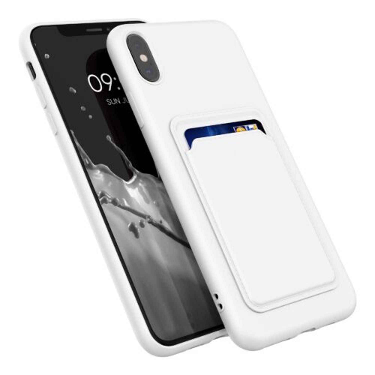 Husa pentru Apple iPhone XS Max, Silicon, Alb, 55121.02, Kwmobile fotografia produsului