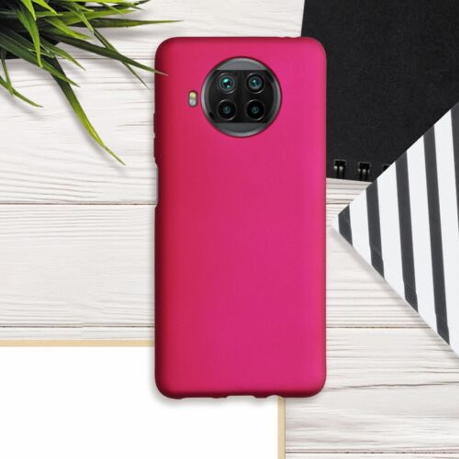 Husa pentru Xiaomi Mi 10T Lite, Silicon, Roz, 53626.65, Kwmobile fotografia produsului View 3 L