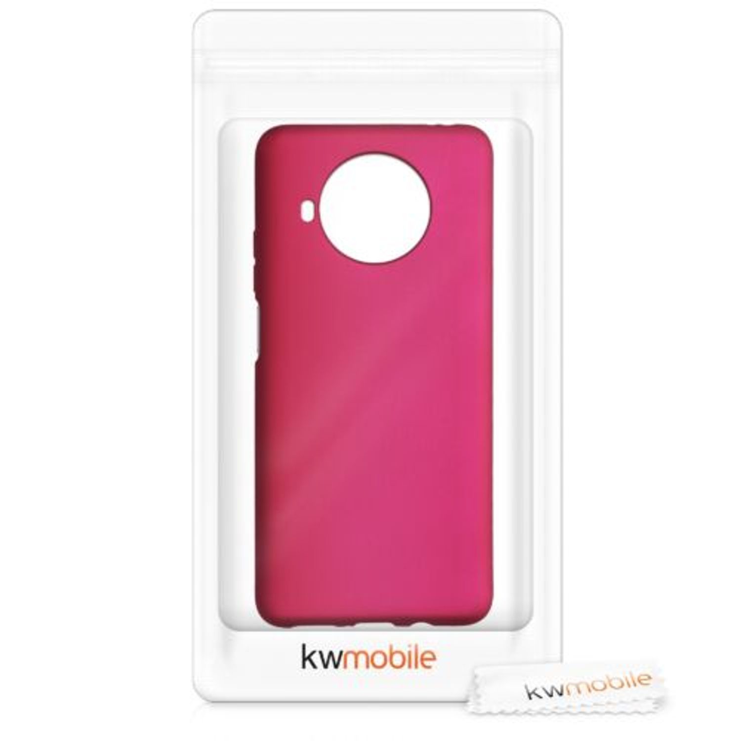 Husa pentru Xiaomi Mi 10T Lite, Silicon, Roz, 53626.65, Kwmobile fotografia produsului View 7 L