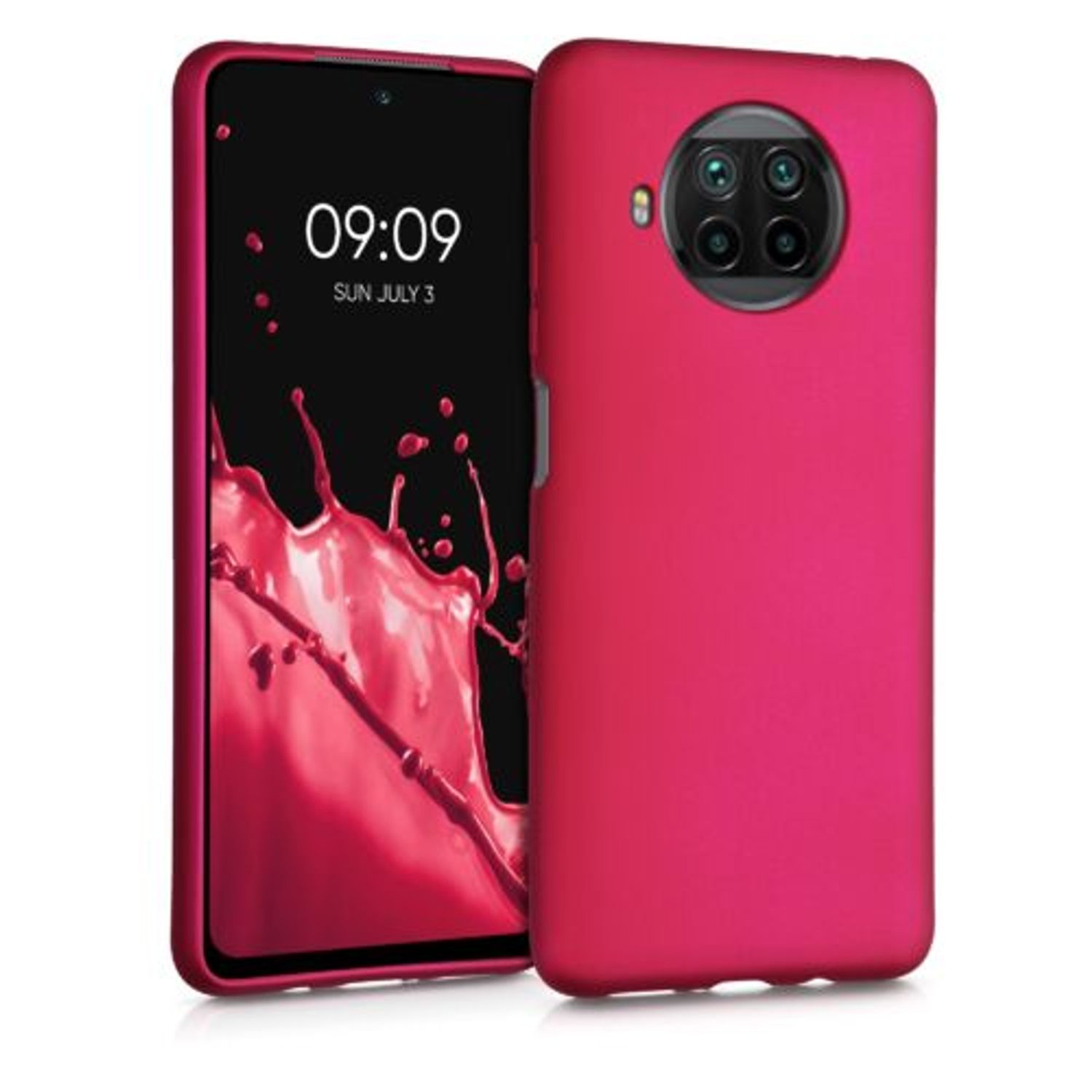 Husa pentru Xiaomi Mi 10T Lite, Silicon, Roz, 53626.65, Kwmobile fotografia produsului