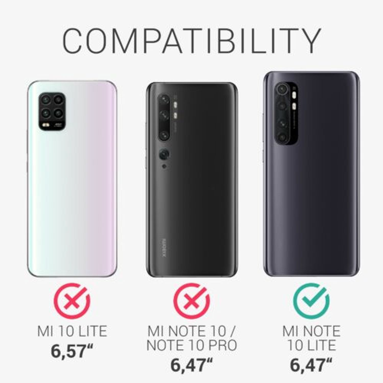 Husa pentru Xiaomi Mi Note 10 Lite, Silicon, Albastru, 52443.224, Kwmobile fotografia produsului View 4 L