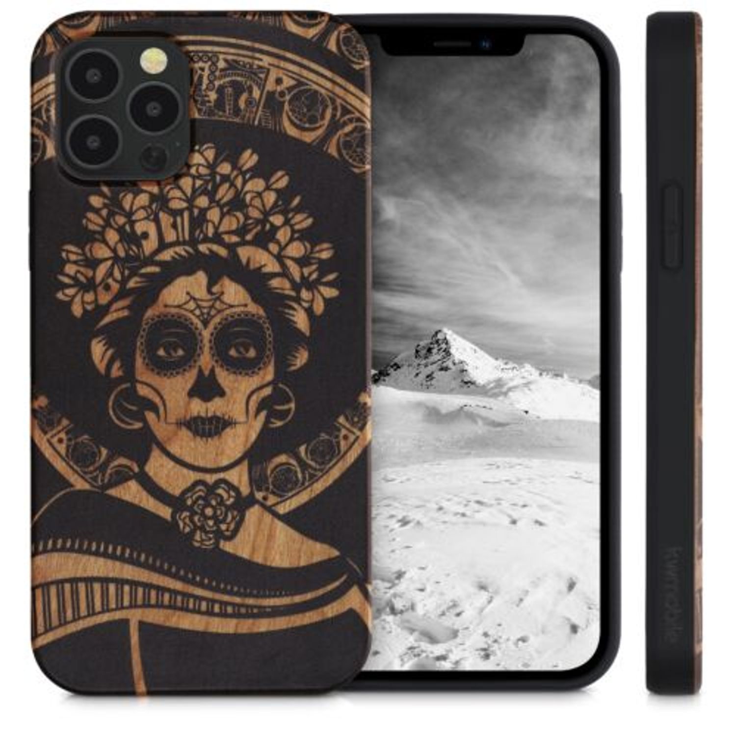 Husa pentru iPhone 12/iPhone 12 Pro, Lemn, Maro, 52734.07 fotografia produsului View 2 L