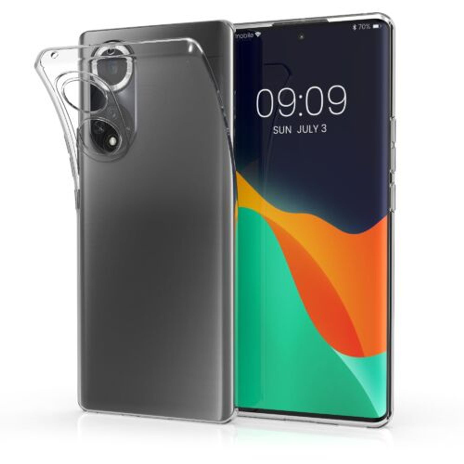 Husa pentru Huawei Nova 9, Silicon, Transparent, 56661.03, Kwmobile fotografia produsului