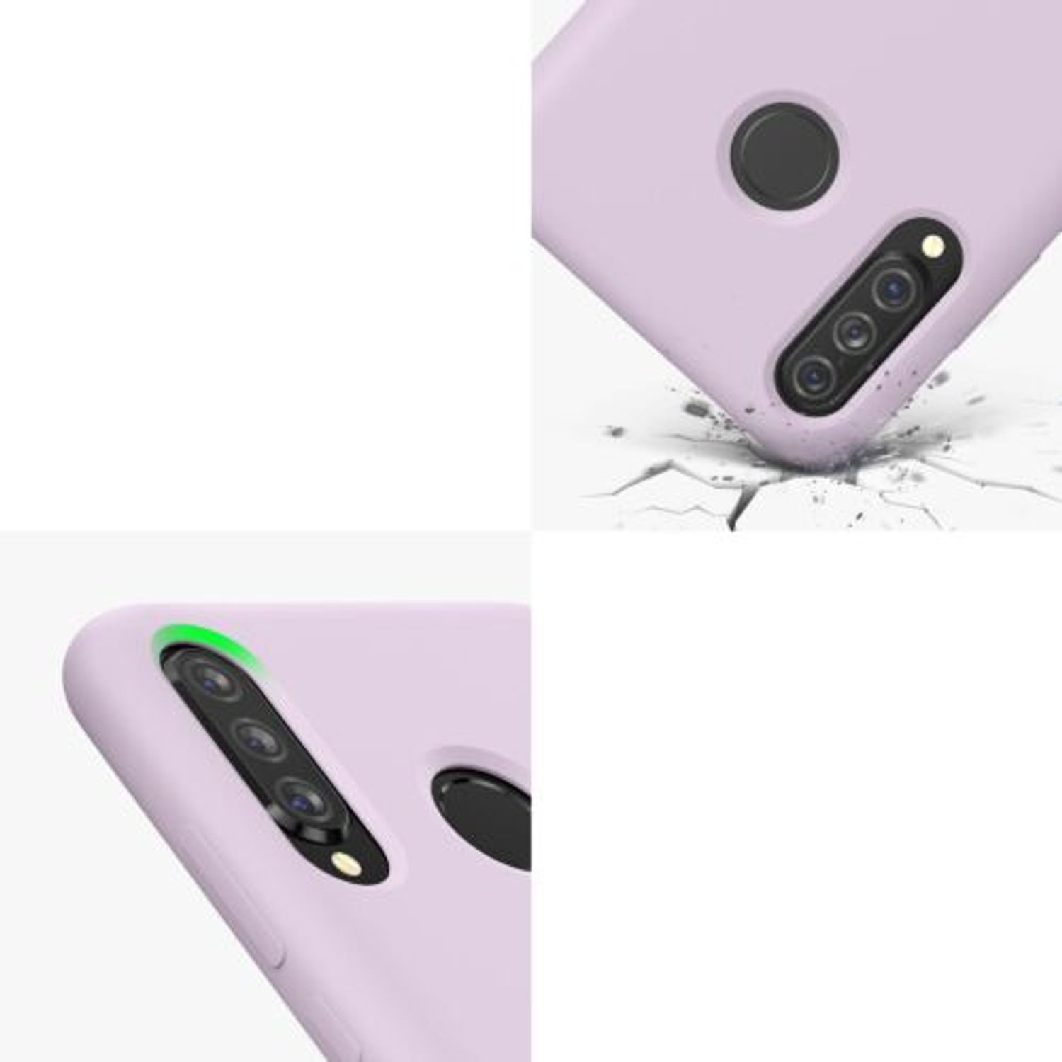 Husa pentru Huawei P30 Lite, Silicon, Mov, 47510.192, Kwmobile fotografia produsului View 8 L