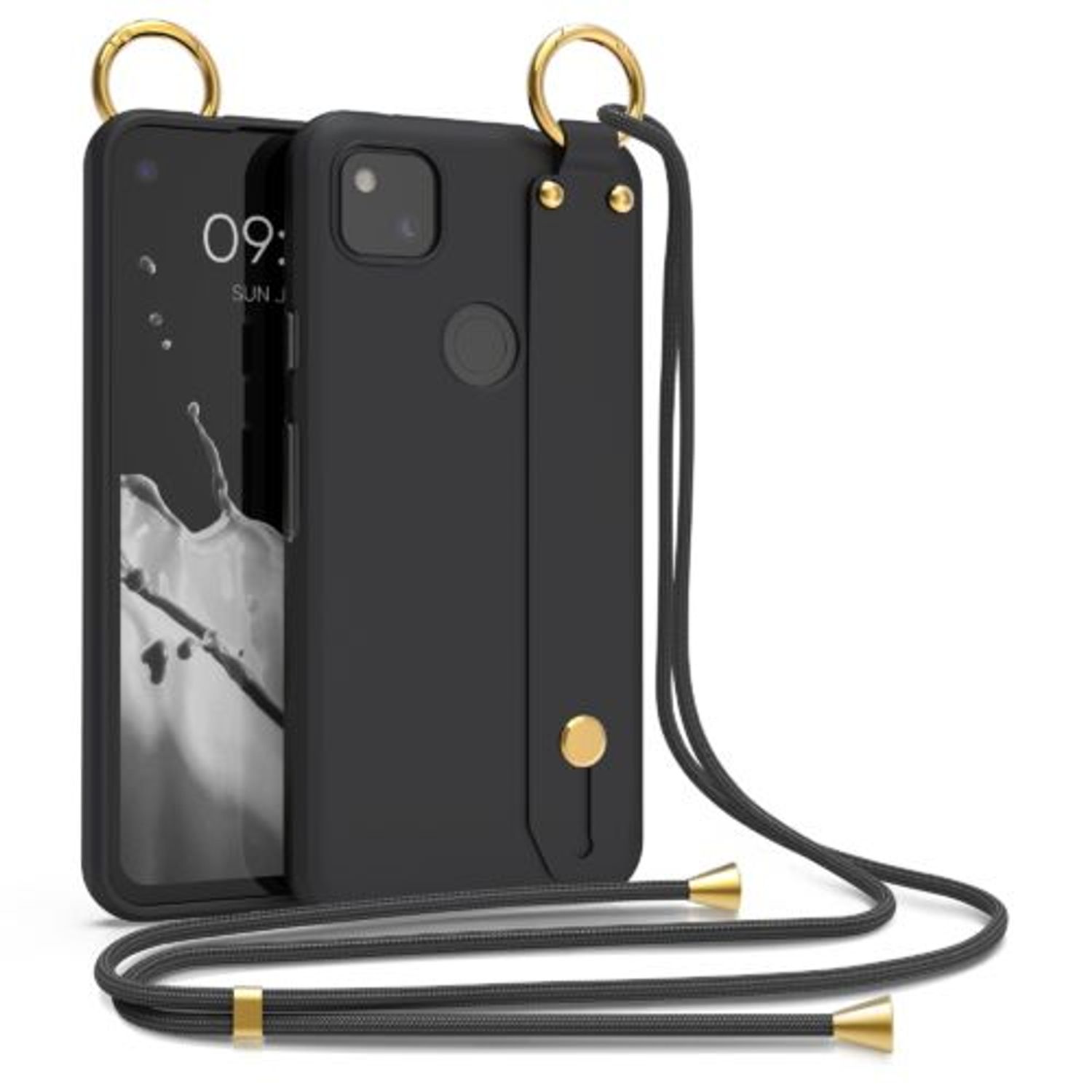 Husa pentru Google Pixel 4a, Silicon, Negru, 56466.01, Kwmobile fotografia produsului