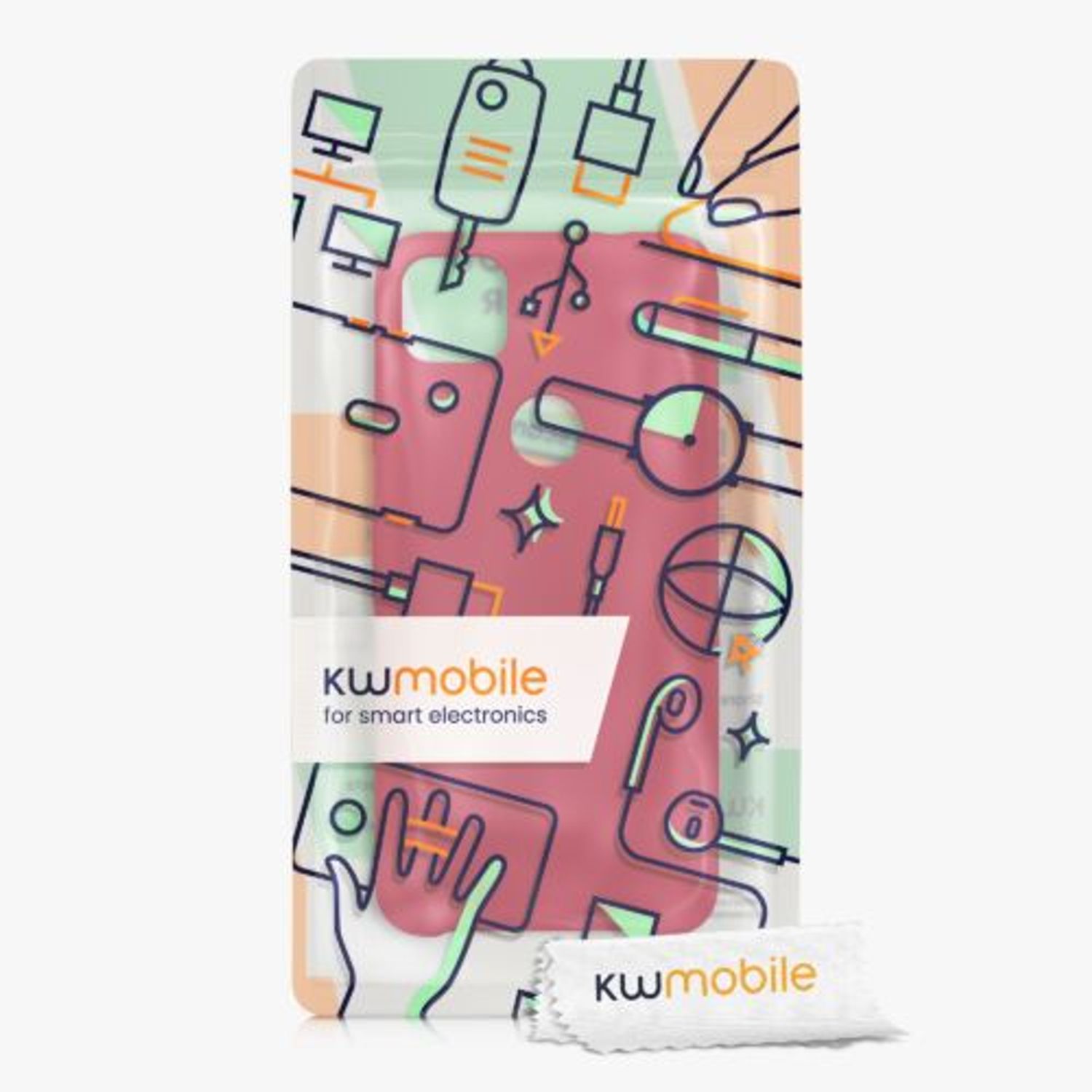 Husa pentru Google Pixel 4a, Silicon, Rosu, 52549.229, Kwmobile fotografia produsului View 6 L