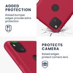 Husa pentru Google Pixel 4a, Silicon, Rosu, 52549.229, Kwmobile fotografia produsului View 3 S