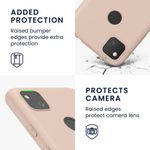 Husa pentru Google Pixel 4a, Silicon, Crem, 52357.225, Kwmobile fotografia produsului View 4 S