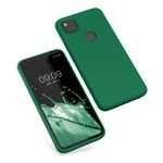 Husa pentru Google Pixel 4a, Silicon, Verde, 52622.227, Kwmobile fotografia produsului View 2 S