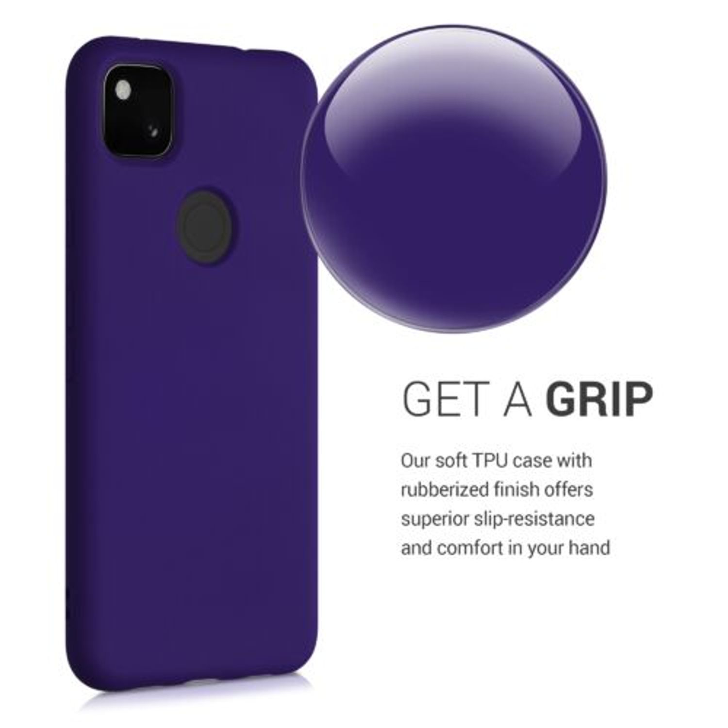 Husa pentru Google Pixel 4a, Silicon, Albastru, 52622.226, Kwmobile fotografia produsului View 5 L