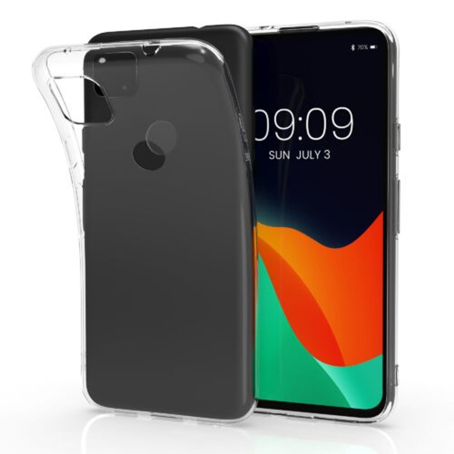 Husa pentru Google Pixel 4a, Silicon, Transparent, 56662.03, Kwmobile fotografia produsului