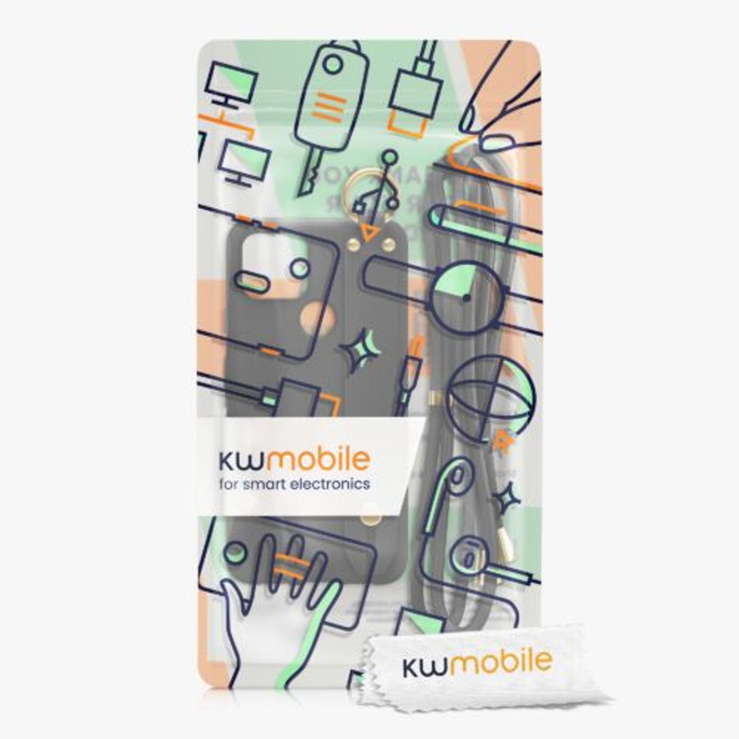 Husa pentru Google Pixel 5, Silicon, Negru, 56467.01, Kwmobile fotografia produsului View 8 L