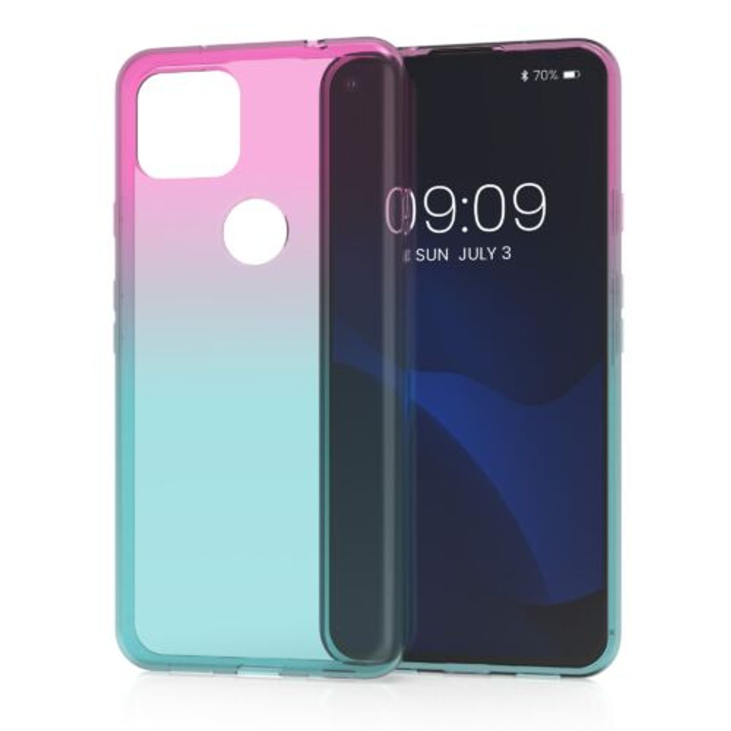Husa pentru Google Pixel 5a, Silicon, Roz, 55772.01, Kwmobile fotografia produsului View 8 L