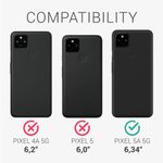 Husa pentru Google Pixel 5a, Textil, Rosu, 55987.20, Kwmobile fotografia produsului View 6 S
