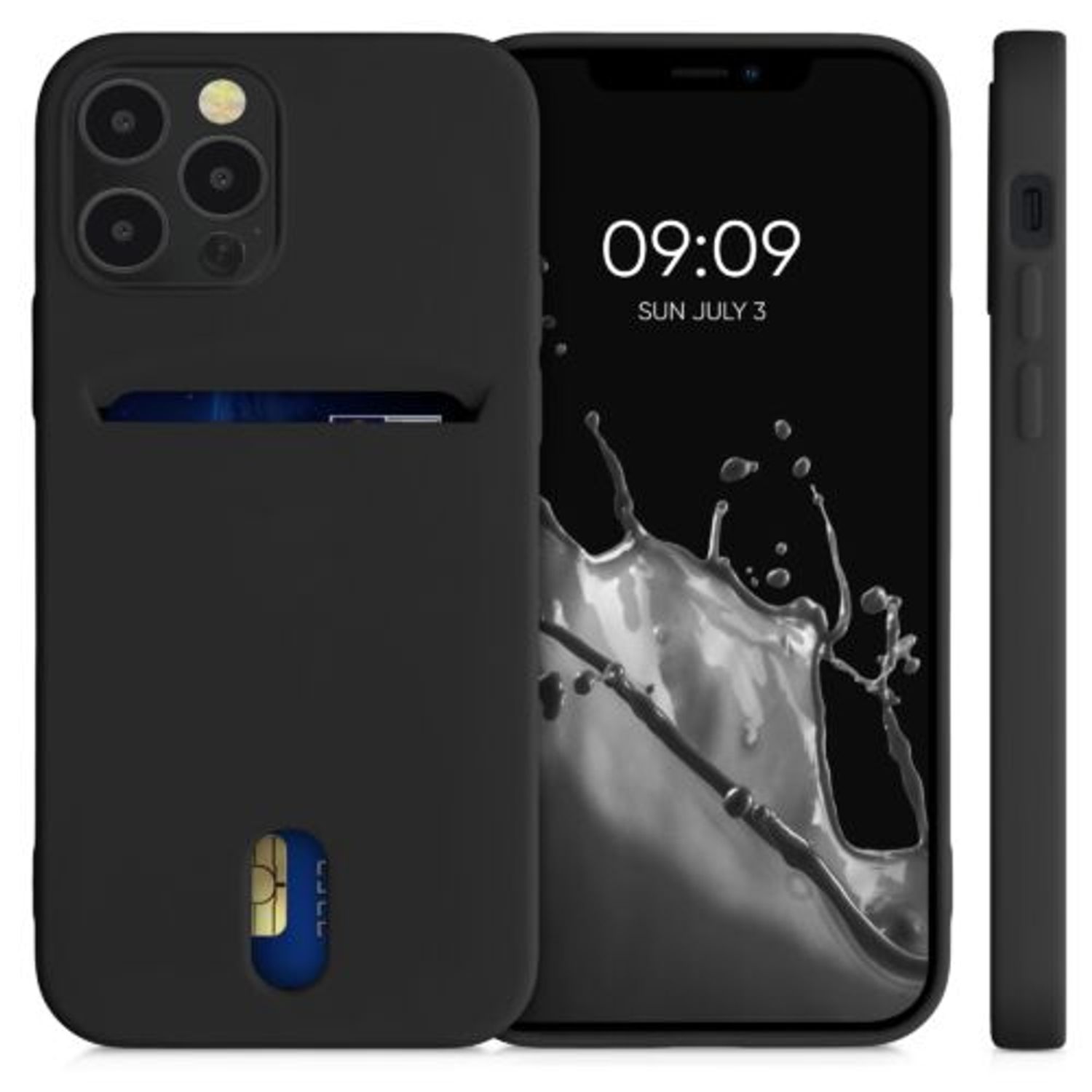 Husa pentru iPhone 12/iPhone 12 Pro, Silicon, Negru, 54513.01 fotografia produsului View 2 L