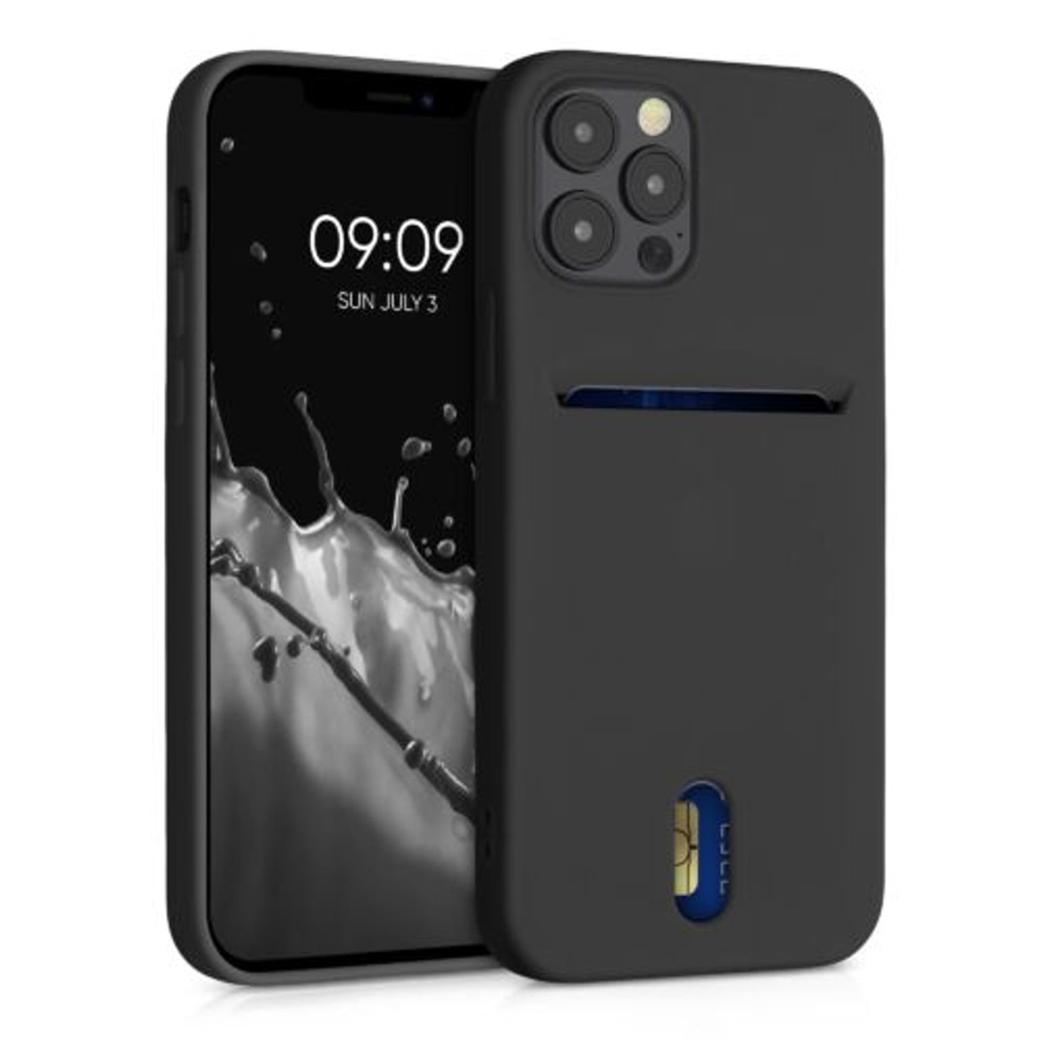 Husa pentru iPhone 12/iPhone 12 Pro, Silicon, Negru, 54513.01 fotografia produsului