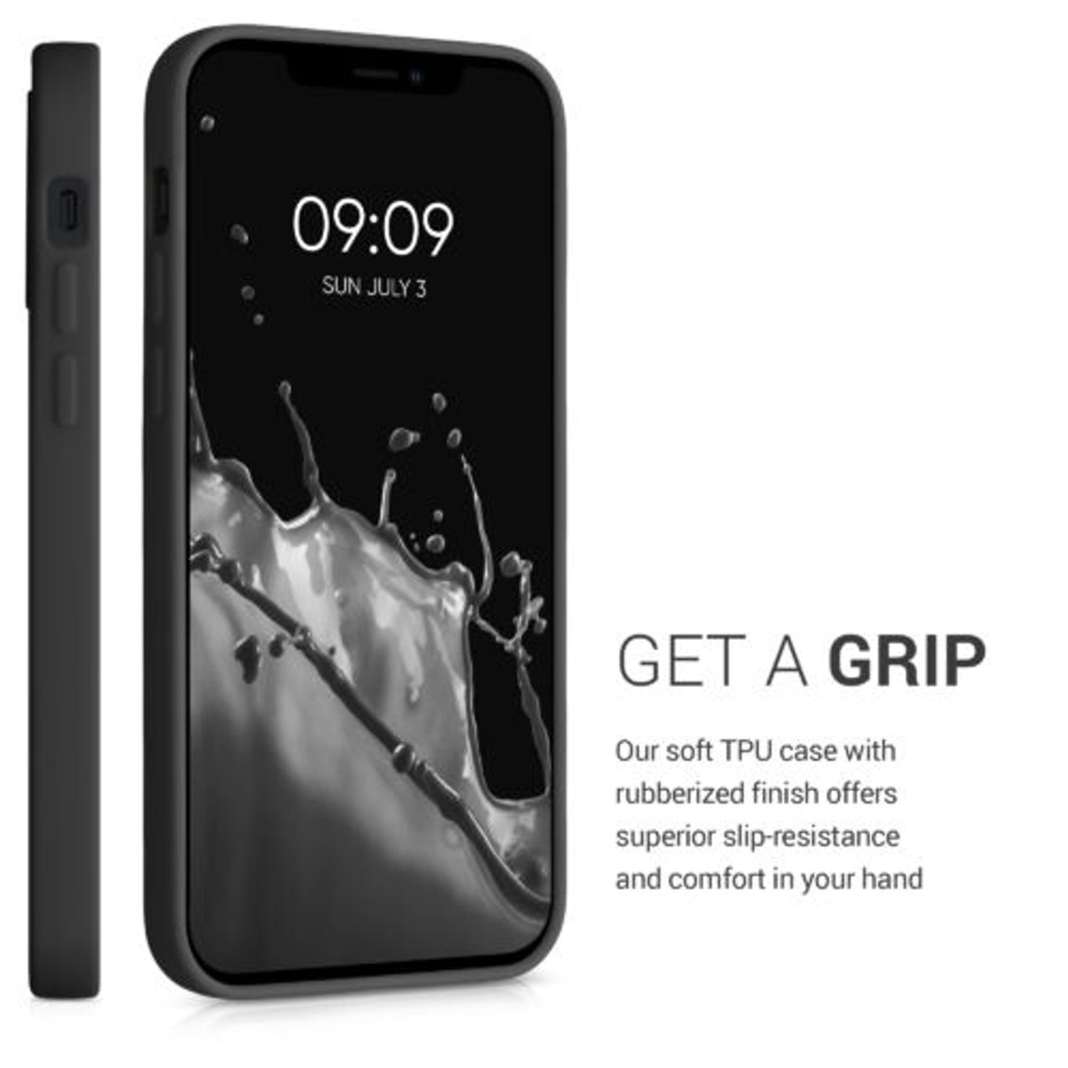 Husa pentru iPhone 12/iPhone 12 Pro, Silicon, Negru, 54513.01 fotografia produsului View 5 L