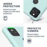 Husa pentru Google Pixel 5a, Silicon, Verde, 55207.50, Kwmobile fotografia produsului View 3 S
