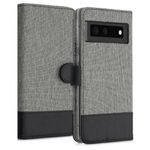 Husa pentru Google Pixel 6, Textil, Gri, 55988.22, Kwmobile fotografia produsului View 4 S