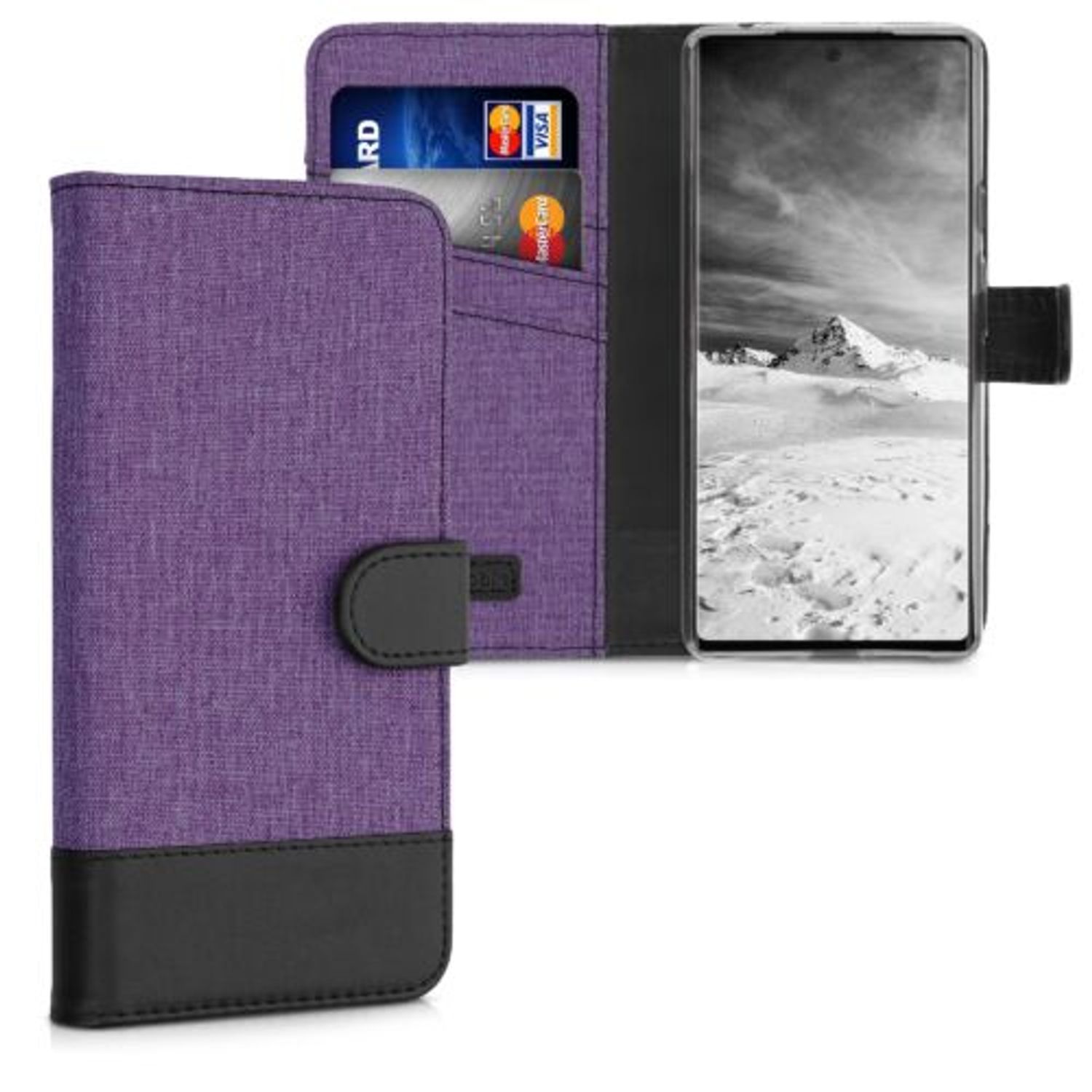 Husa pentru Google Pixel 6, Textil, Mov, 55988.38, Kwmobile fotografia produsului
