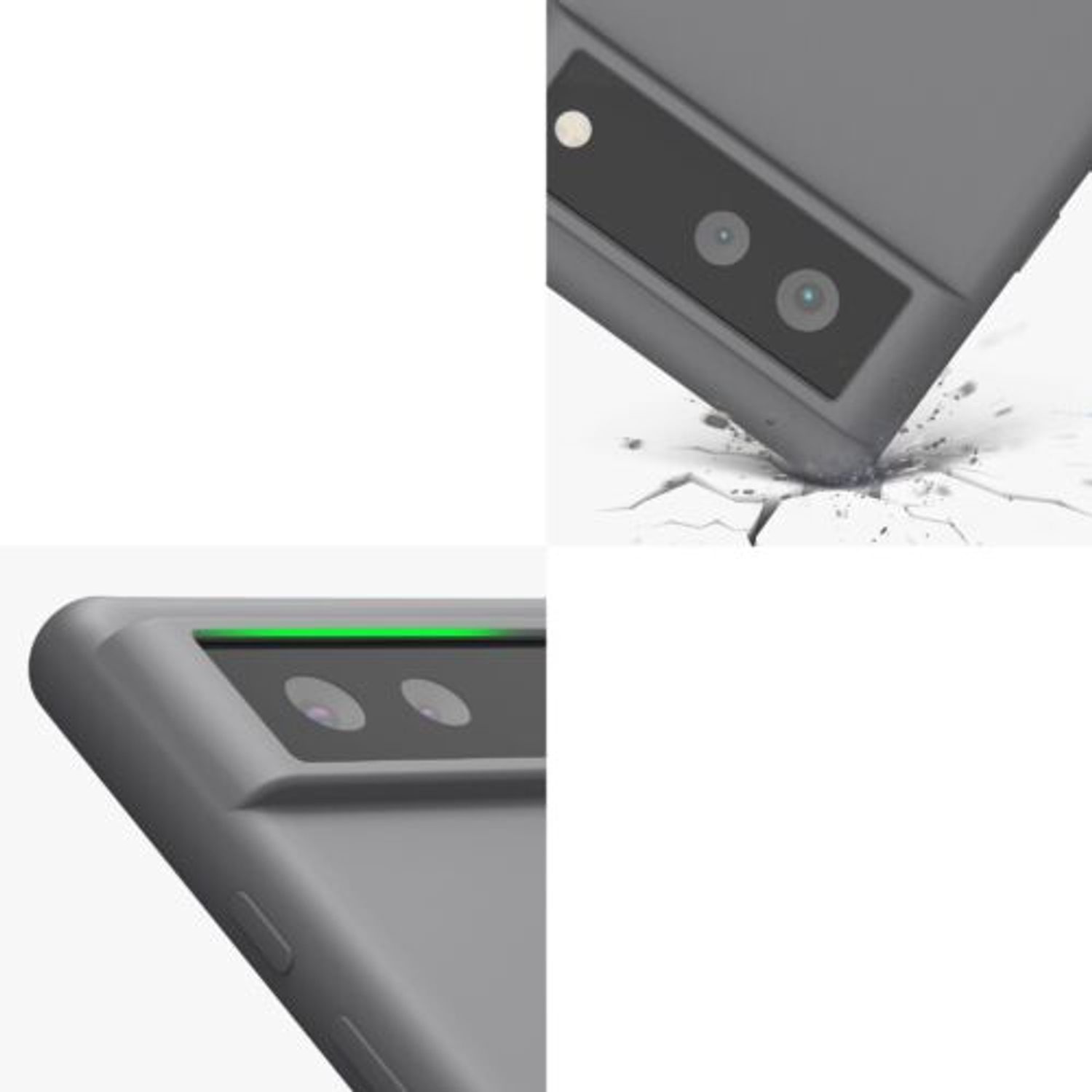 Husa pentru Google Pixel 6, Silicon, Gri, 55480.155, Kwmobile fotografia produsului View 9 L