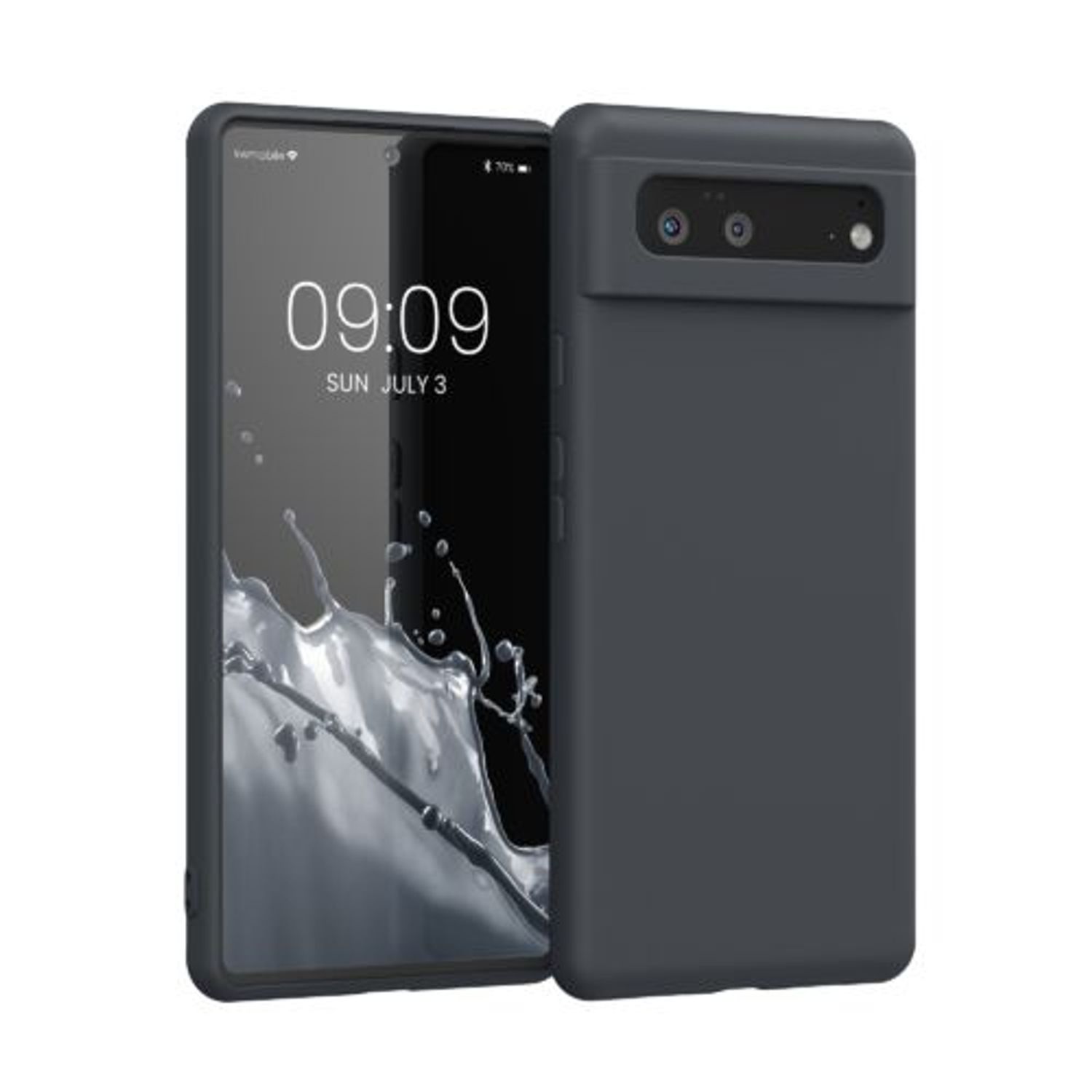 Husa pentru Google Pixel 6, Silicon, Gri, 55865.47, Kwmobile fotografia produsului