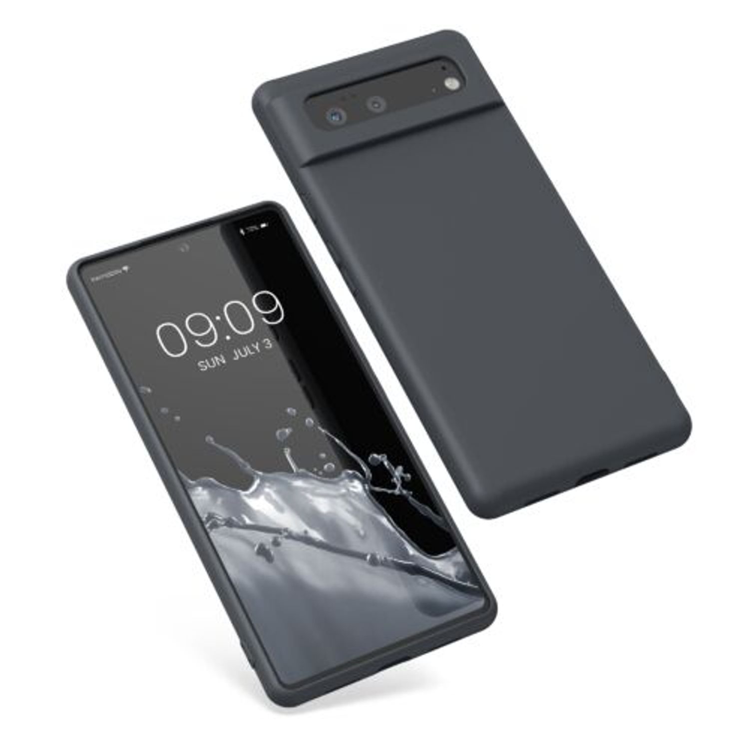 Husa pentru Google Pixel 6, Silicon, Gri, 55865.47, Kwmobile fotografia produsului View 2 L