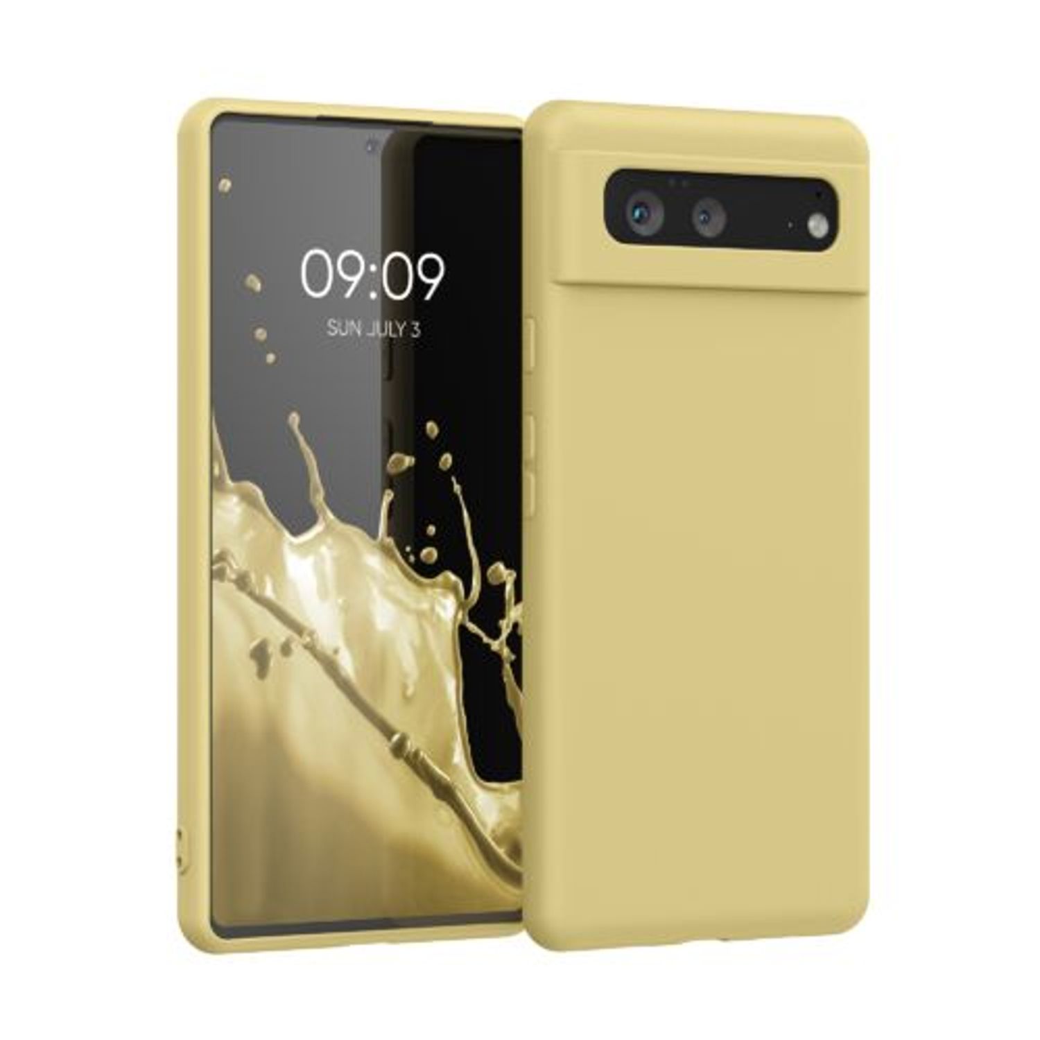 Husa pentru Google Pixel 6, Silicon, Galben, 55865.216, Kwmobile fotografia produsului