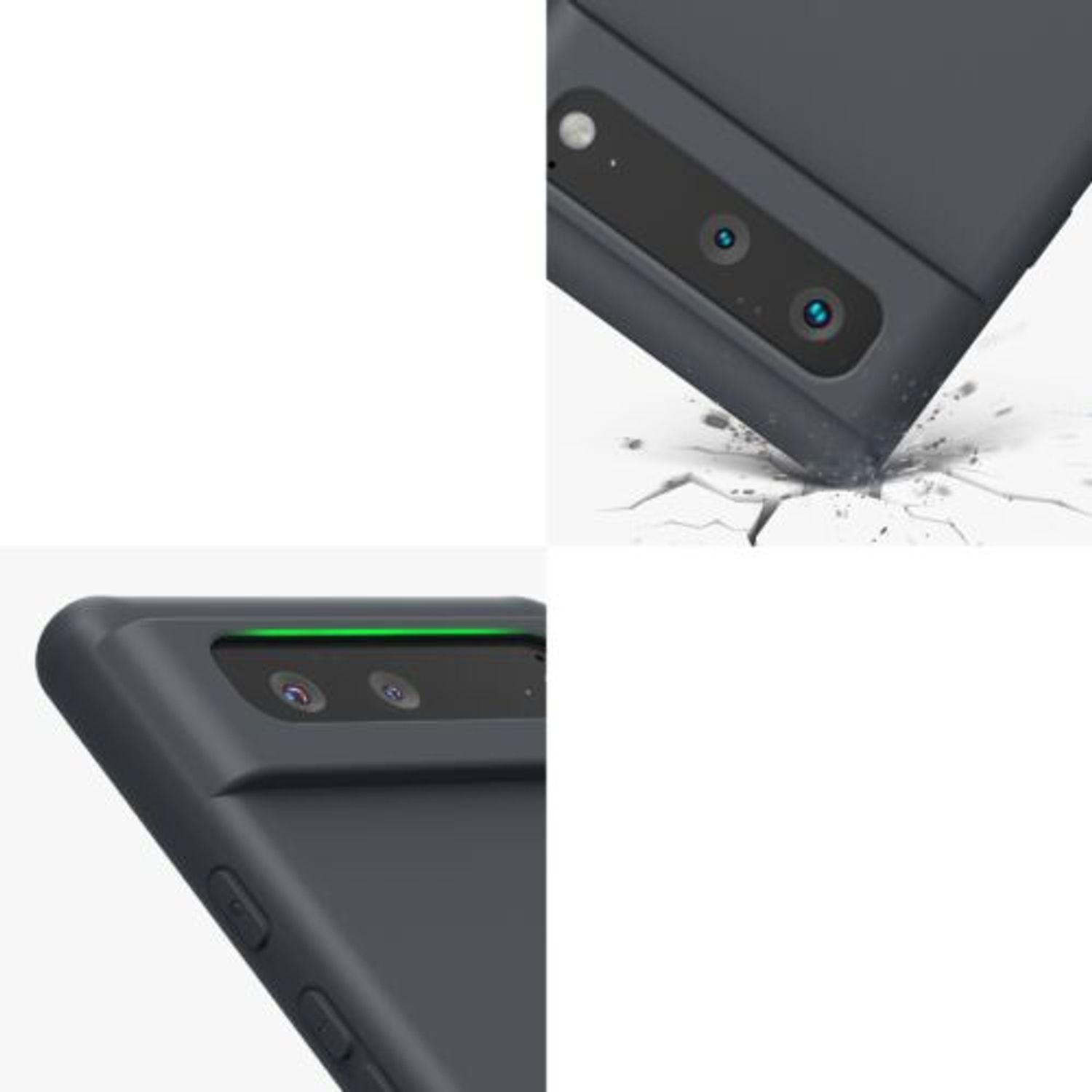 Husa pentru Google Pixel 6, Silicon, Gri, 55865.47, Kwmobile fotografia produsului View 9 L