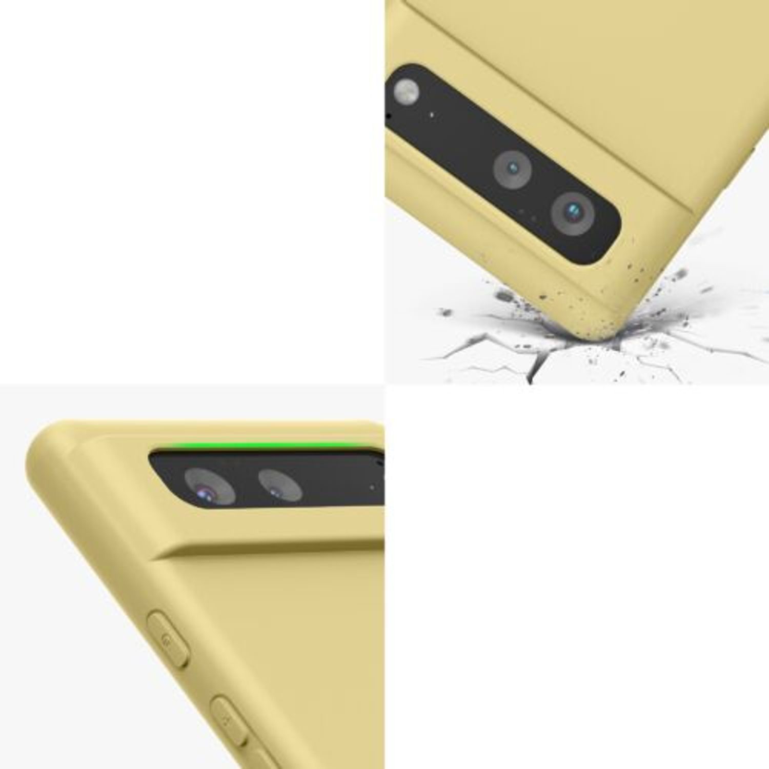 Husa pentru Google Pixel 6, Silicon, Galben, 55865.216, Kwmobile fotografia produsului View 9 L