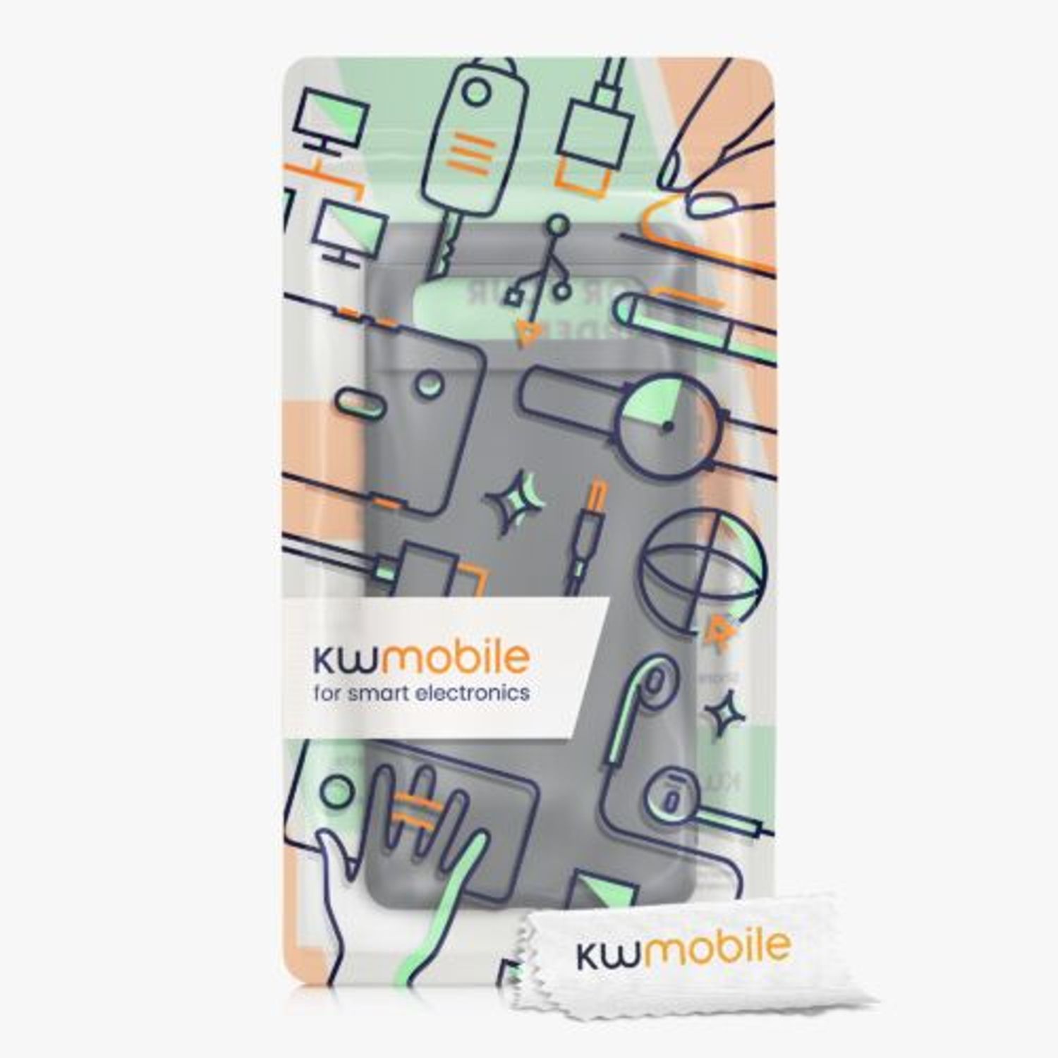 Husa pentru Google Pixel 6, Silicon, Gri, 55865.47, Kwmobile fotografia produsului View 8 L