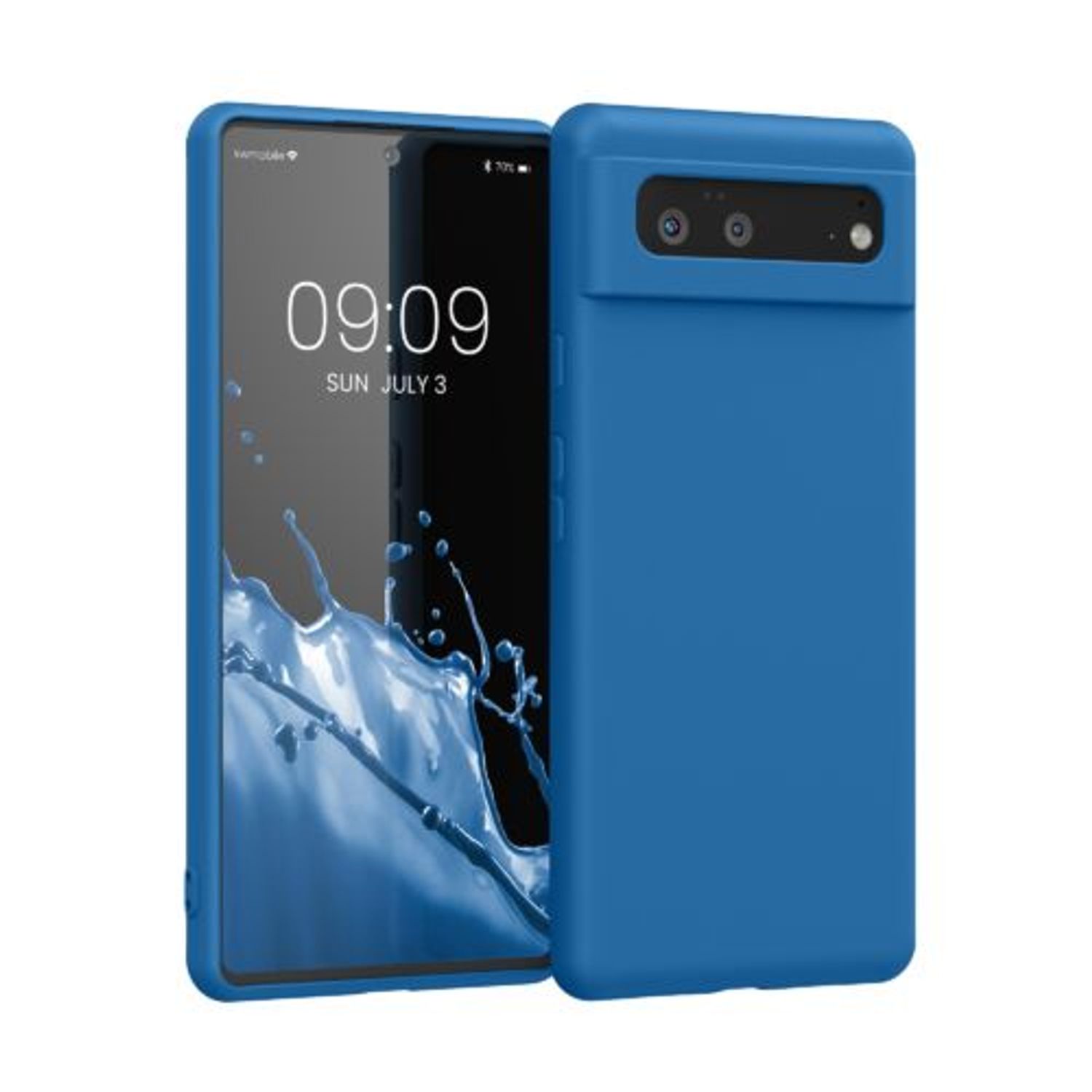 Husa pentru Google Pixel 6, Silicon, Albastru, 55865.228, Kwmobile fotografia produsului