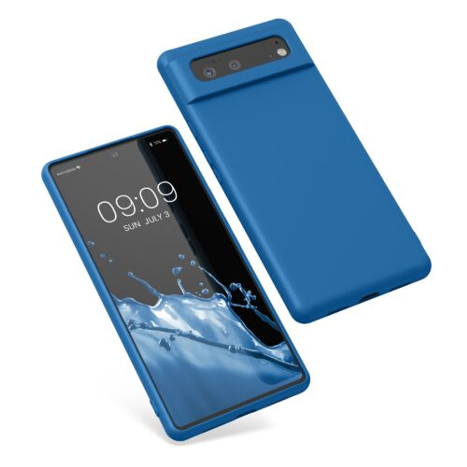 Husa pentru Google Pixel 6, Silicon, Albastru, 55865.228, Kwmobile fotografia produsului View 2 L