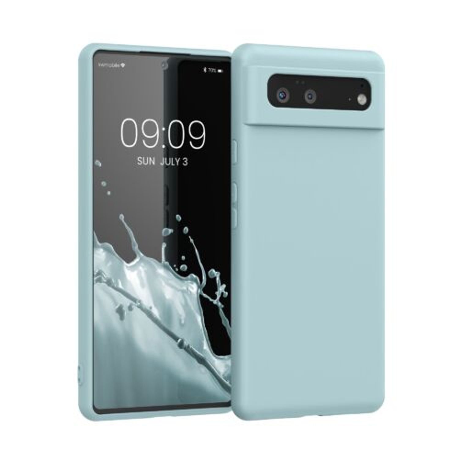 Husa pentru Google Pixel 6, Silicon, Verde, 55865.71, Kwmobile fotografia produsului