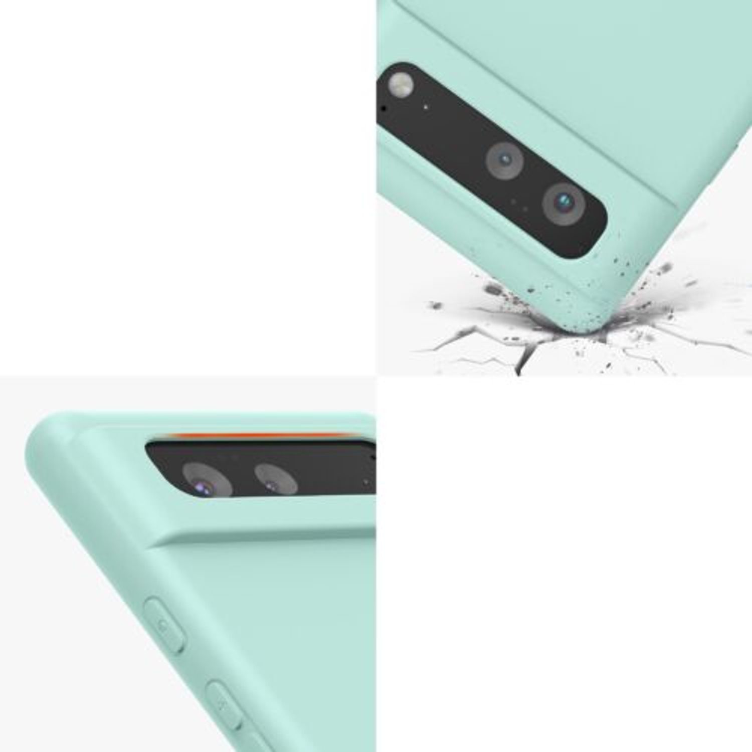 Husa pentru Google Pixel 6, Silicon, Verde, 55865.71, Kwmobile fotografia produsului View 9 L