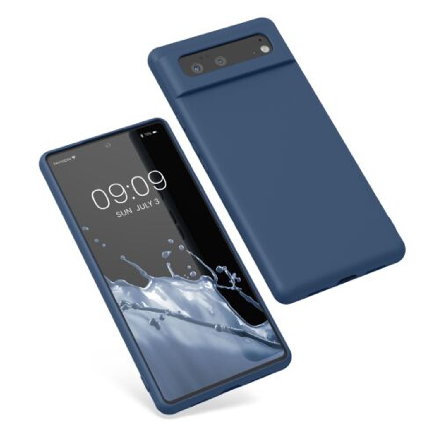 Husa pentru Google Pixel 6, Silicon, Albastru, 55865.17, Kwmobile fotografia produsului View 2 L