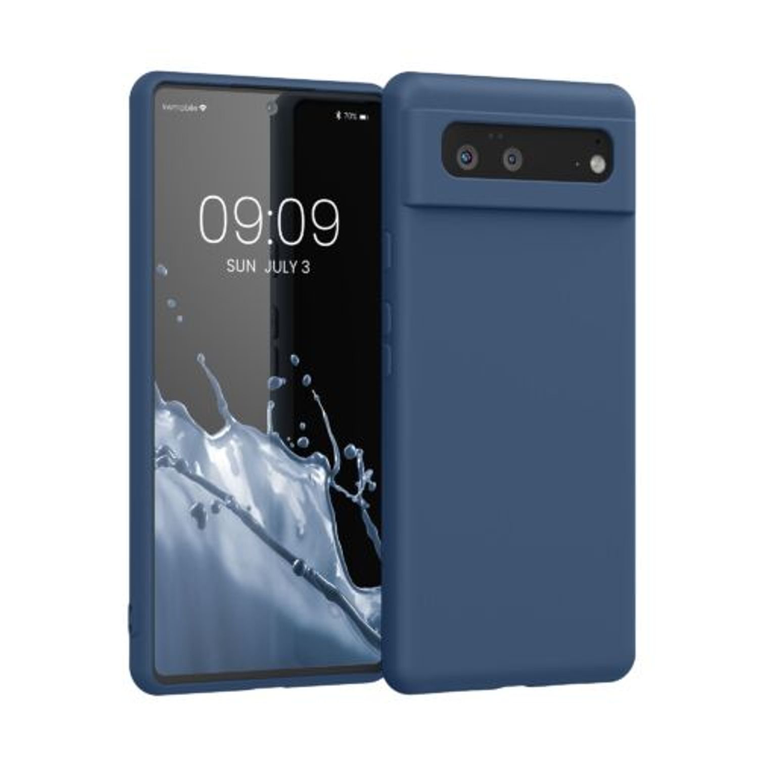 Husa pentru Google Pixel 6, Silicon, Albastru, 55865.17, Kwmobile fotografia produsului