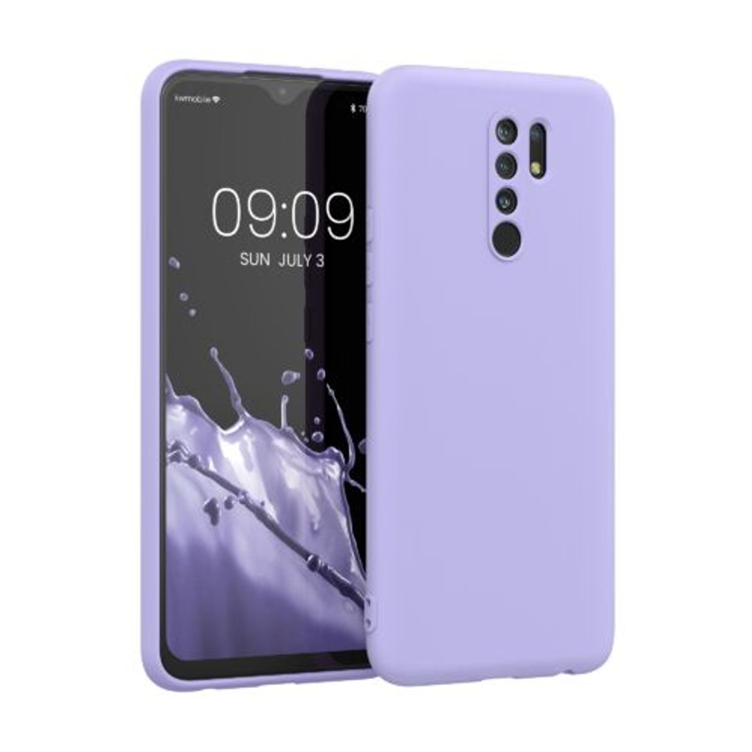Husa pentru Xiaomi Redmi 9, Silicon, Mov, 56568.108, Kwmobile fotografia produsului