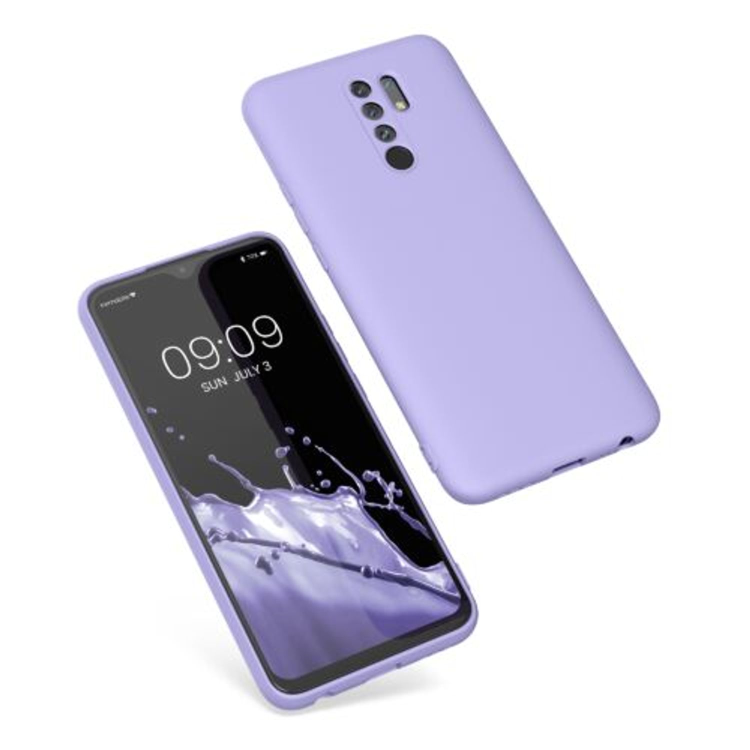 Husa pentru Xiaomi Redmi 9, Silicon, Mov, 56568.108, Kwmobile fotografia produsului View 2 L