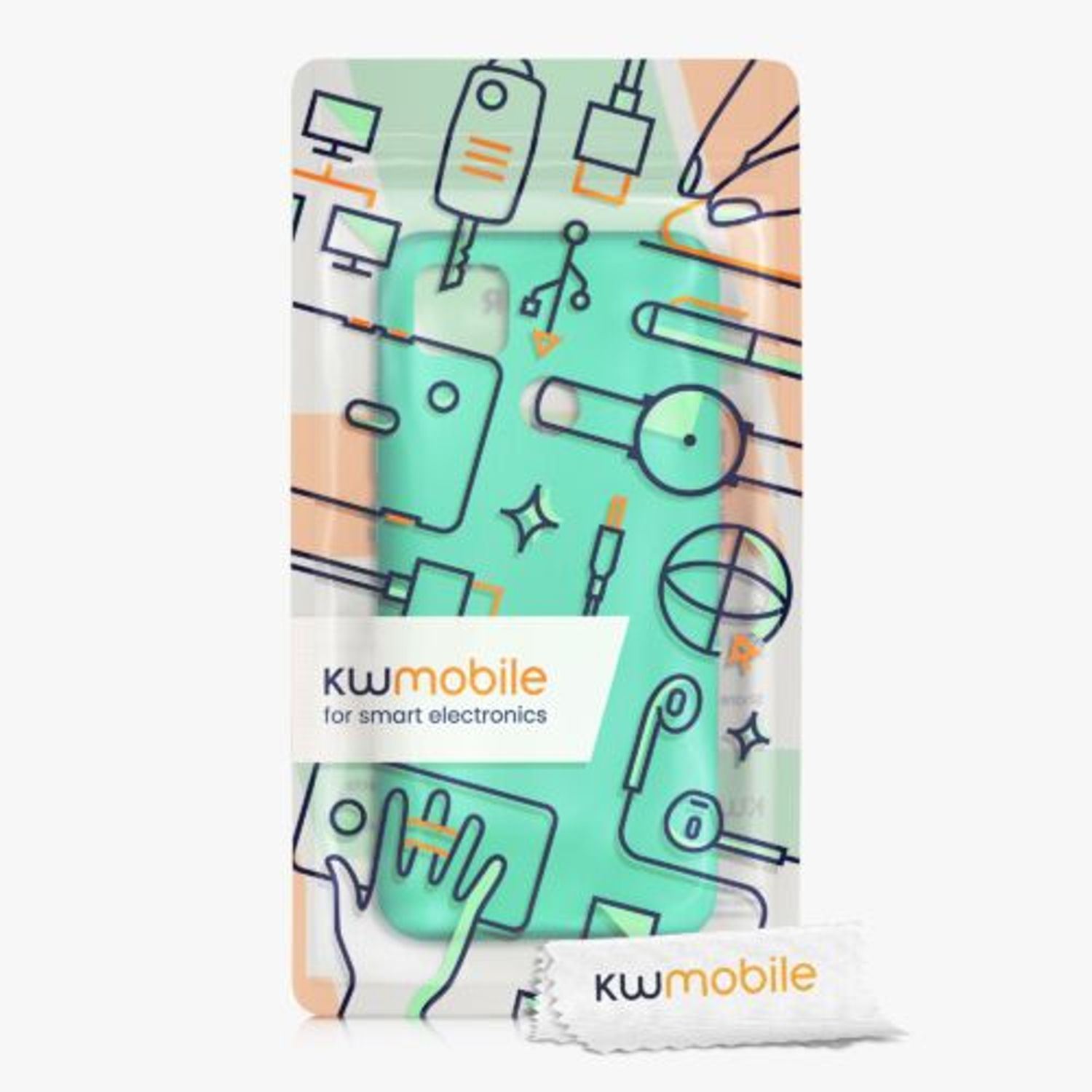 Husa pentru Xiaomi Redmi 9C, Silicon, Verde, 53273.128, Kwmobile fotografia produsului View 7 L
