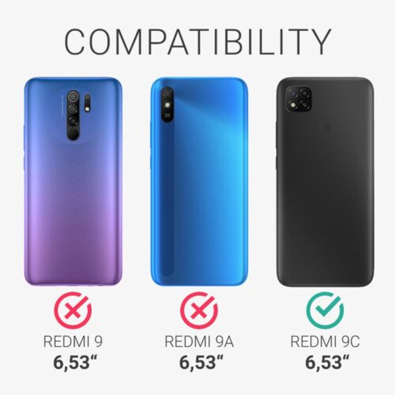Husa pentru Xiaomi Redmi 9C, Silicon, Verde, 53273.128, Kwmobile fotografia produsului View 5 L
