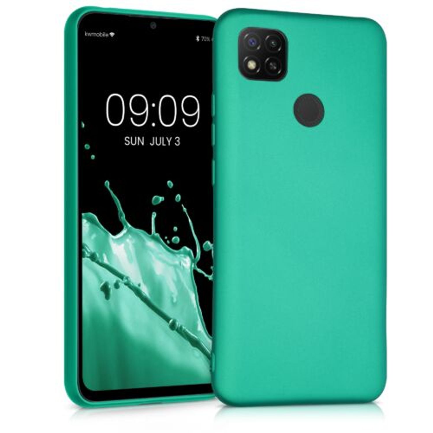 Husa pentru Xiaomi Redmi 9C, Silicon, Verde, 53273.128, Kwmobile fotografia produsului