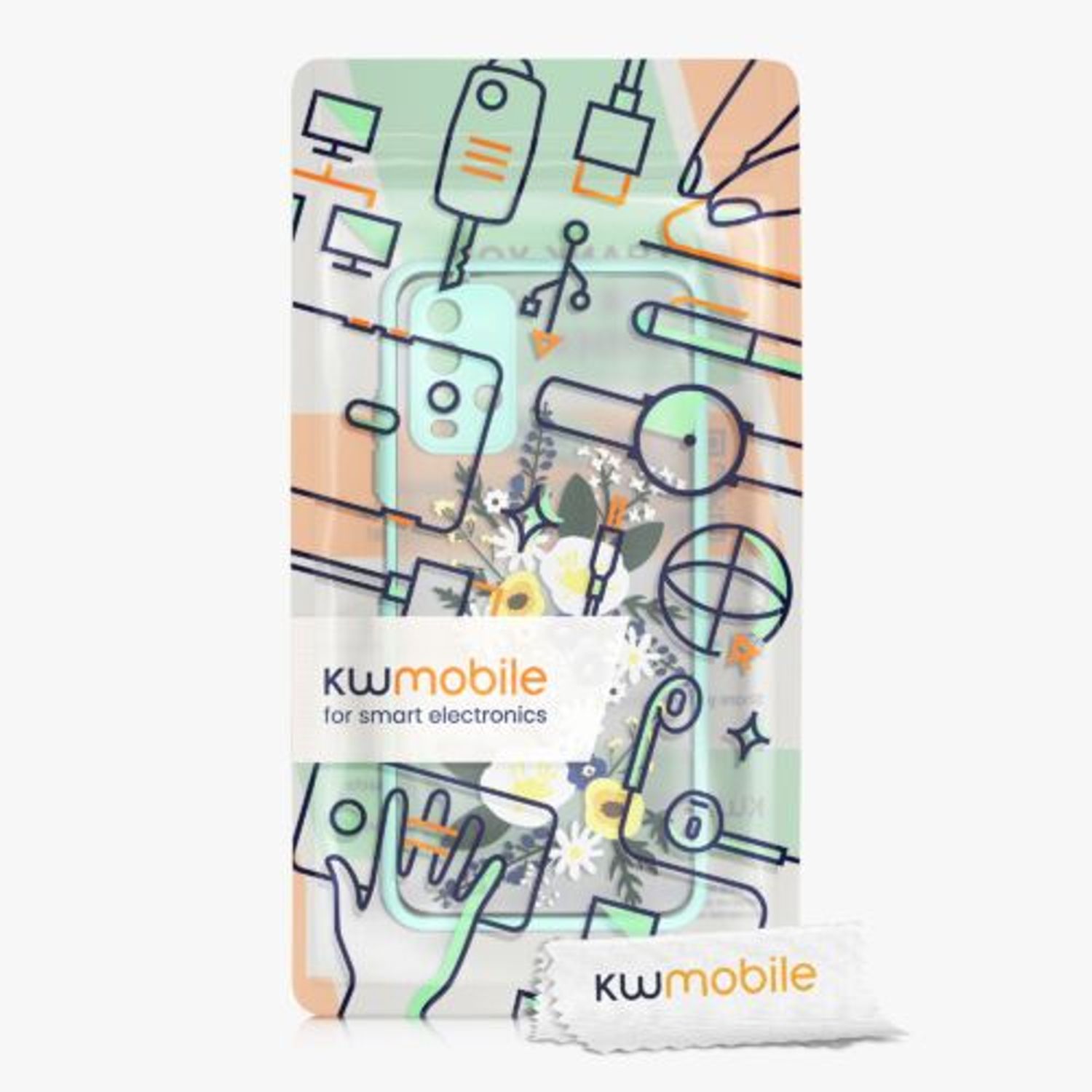Husa pentru Xiaomi Redmi 9T, Silicon, Multicolor, 56444.01, Kwmobile fotografia produsului View 8 L