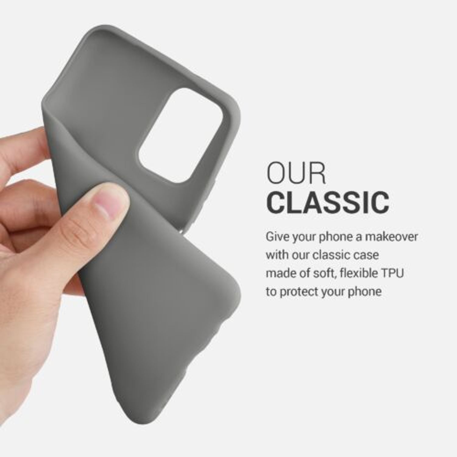 Husa pentru Xiaomi Redmi Note 10/Redmi Note 10S, Silicon, Gri, 54541.155, Kwmobile fotografia produsului View 7 L