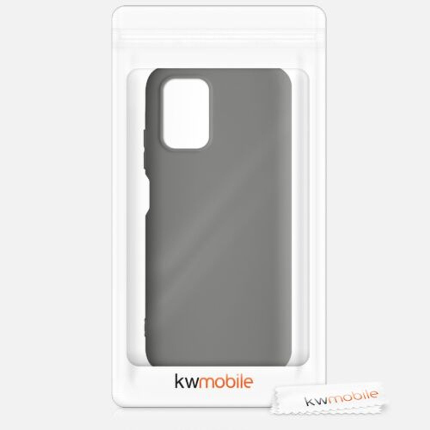 Husa pentru Xiaomi Redmi Note 10/Redmi Note 10S, Silicon, Gri, 54541.155, Kwmobile fotografia produsului View 3 L