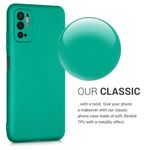 Husa pentru Xiaomi Redmi Note 10 5G, Silicon, Verde, 54949.128, Kwmobile fotografia produsului View 4 S